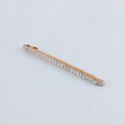 Broche Barrette en or et diamants