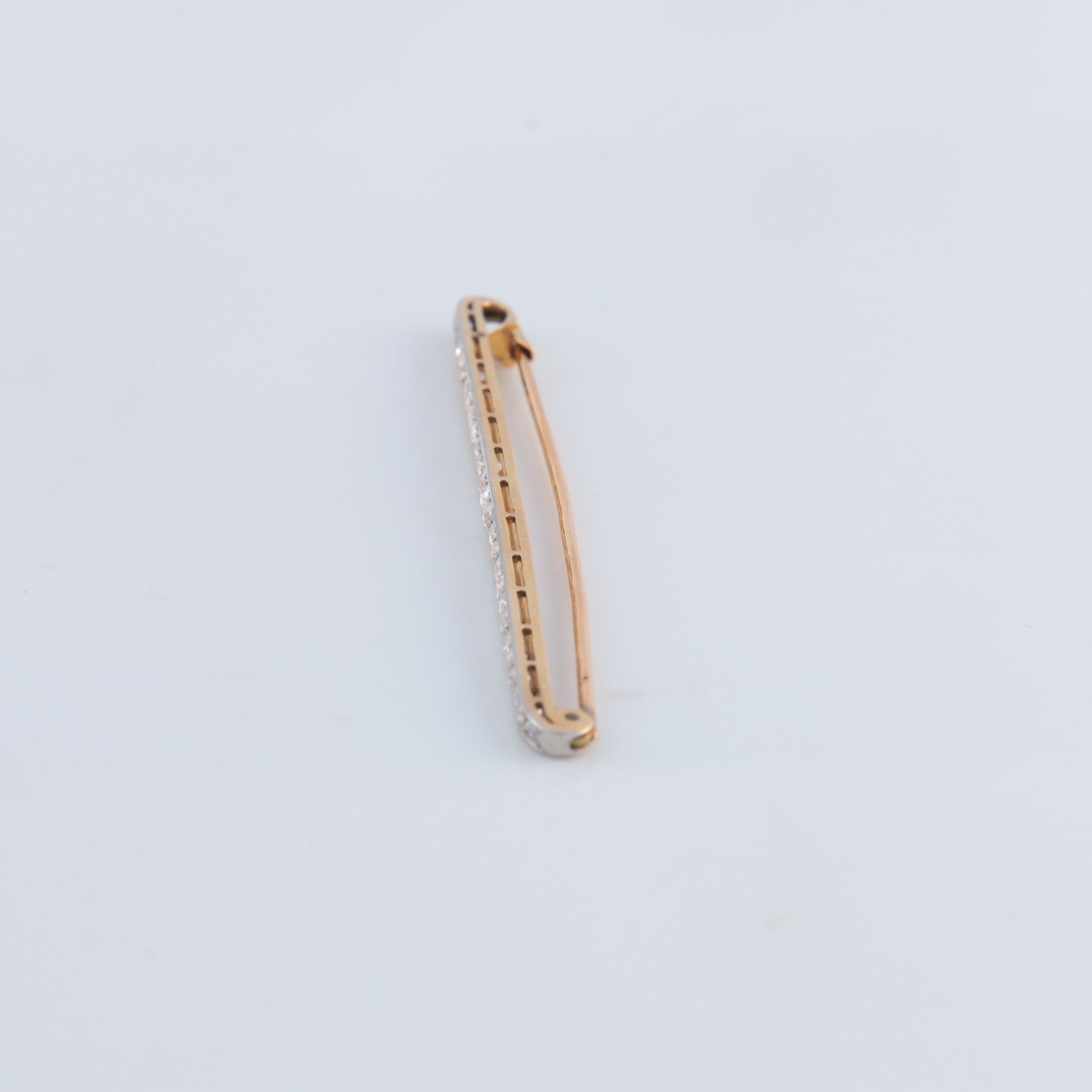 Broche Barrette en or et diamants