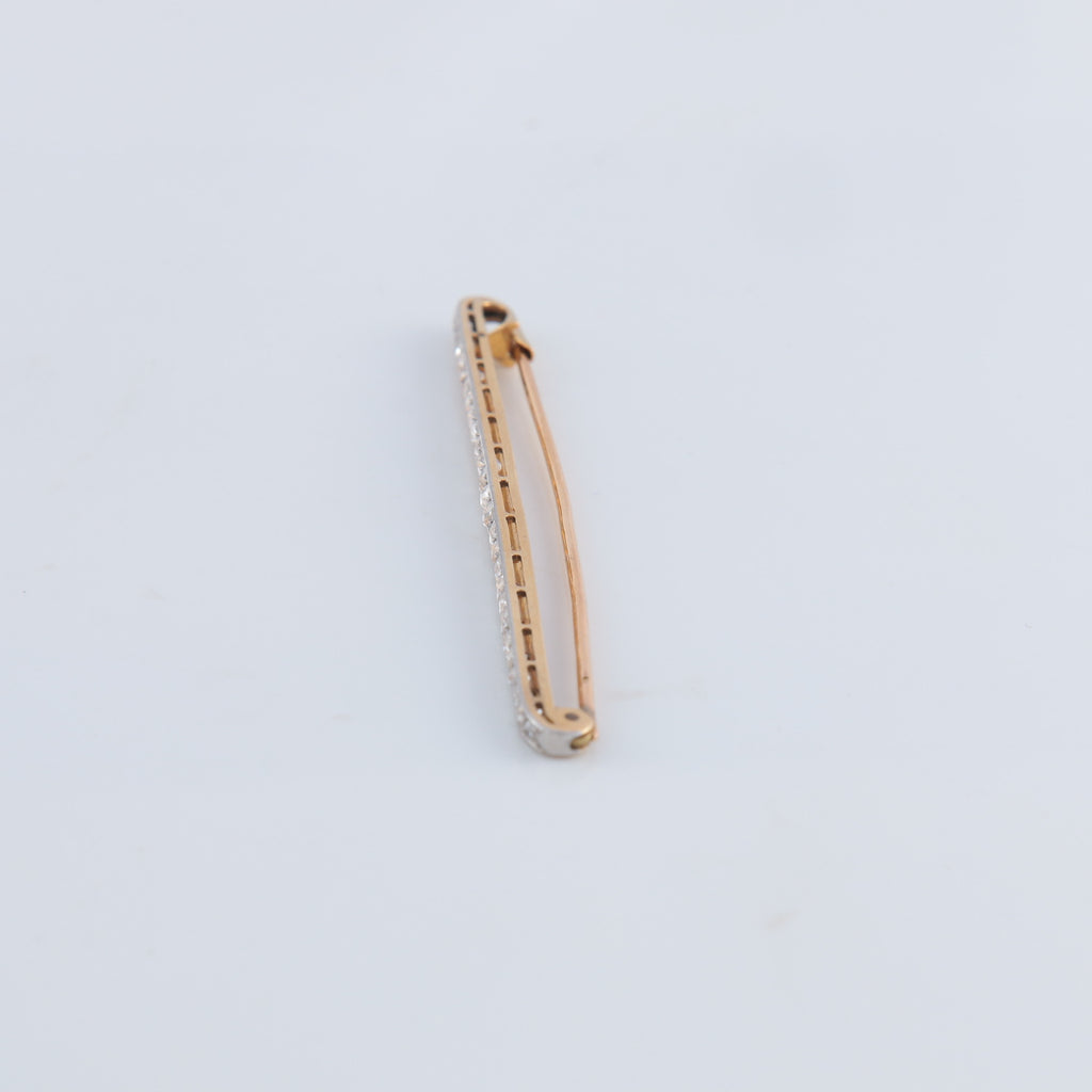 Broche Barrette en or et diamants