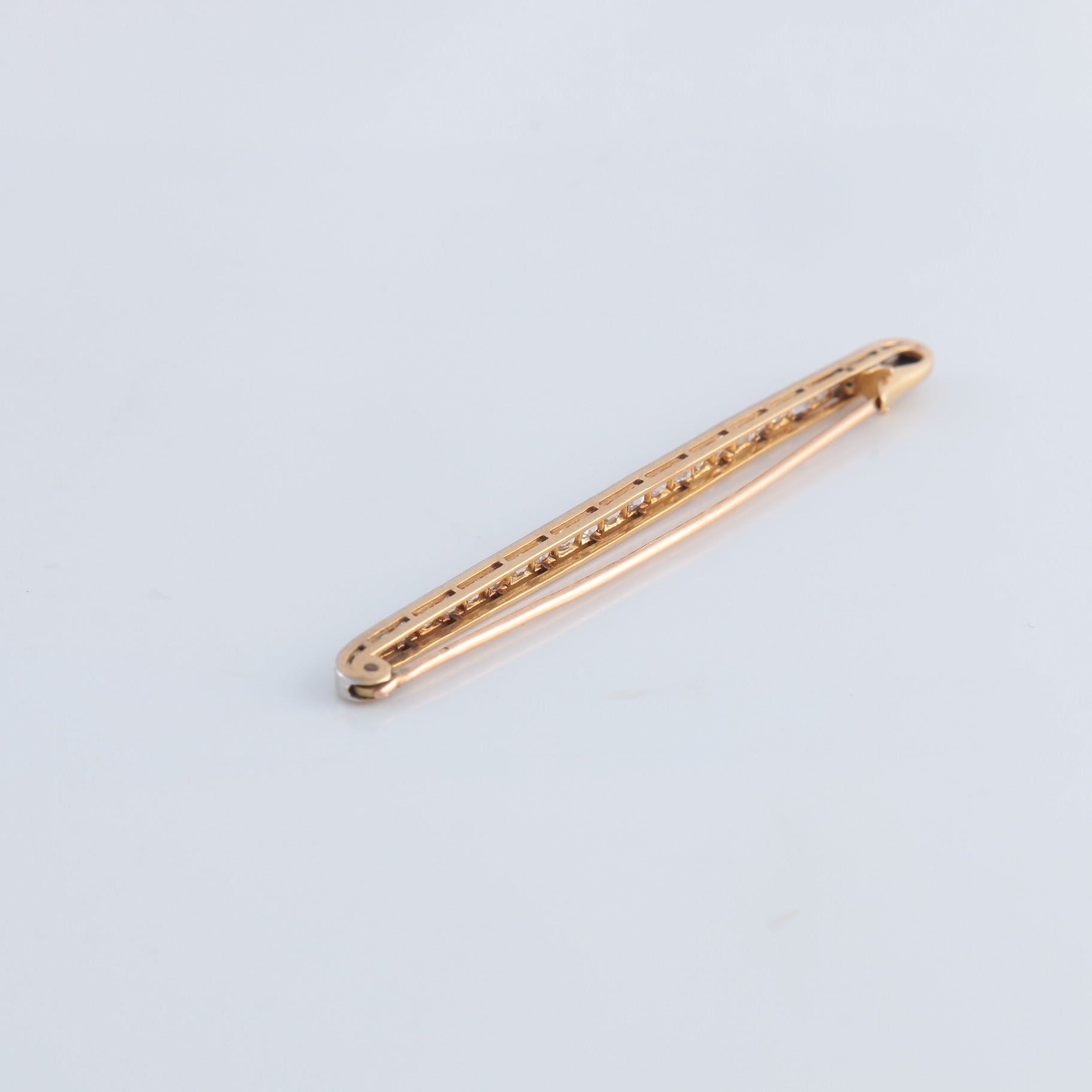 Broche Barrette en or et diamants