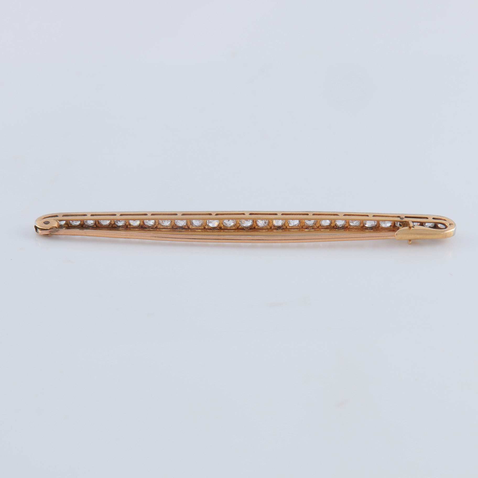 Broche Barrette en or et diamants