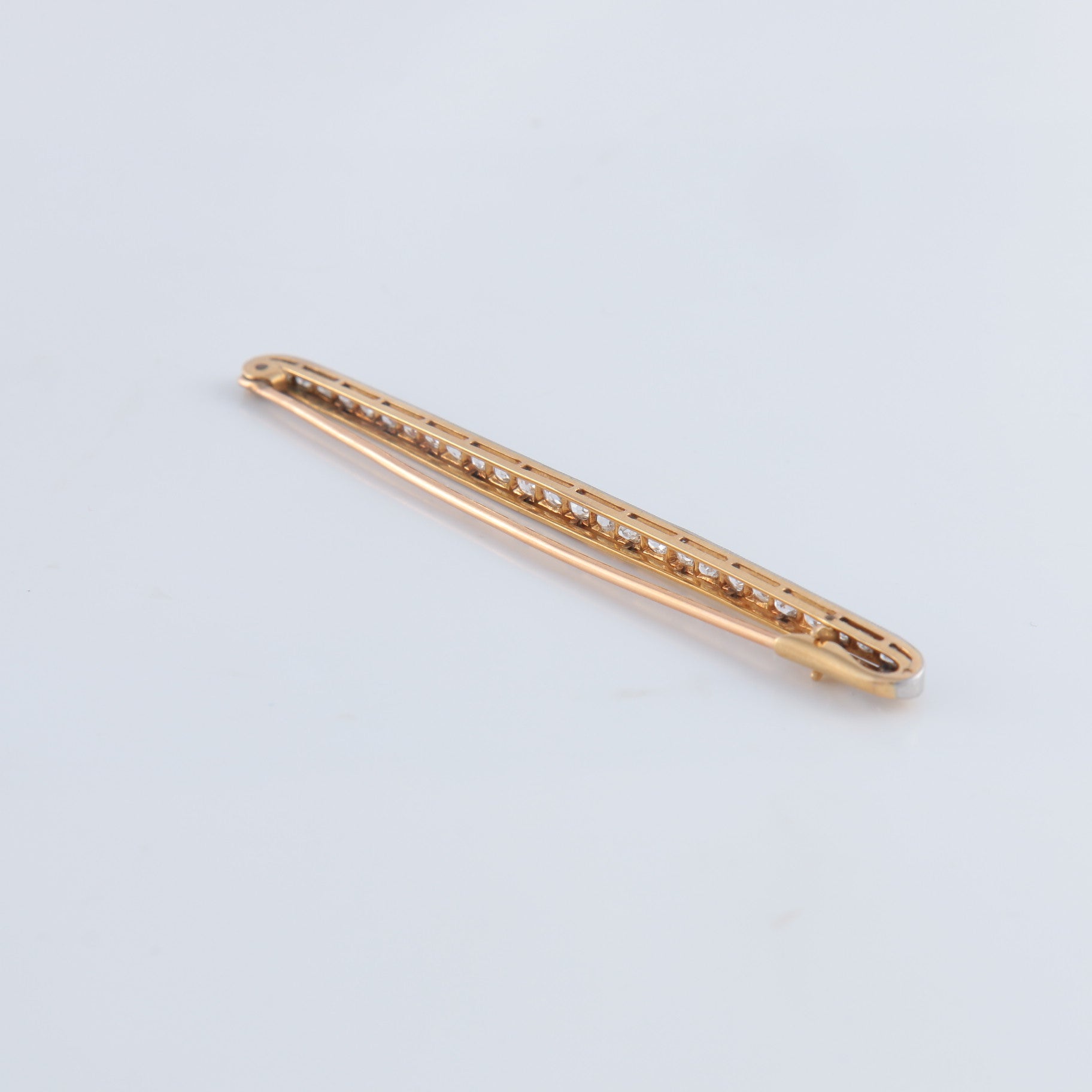 Broche Barrette en or et diamants