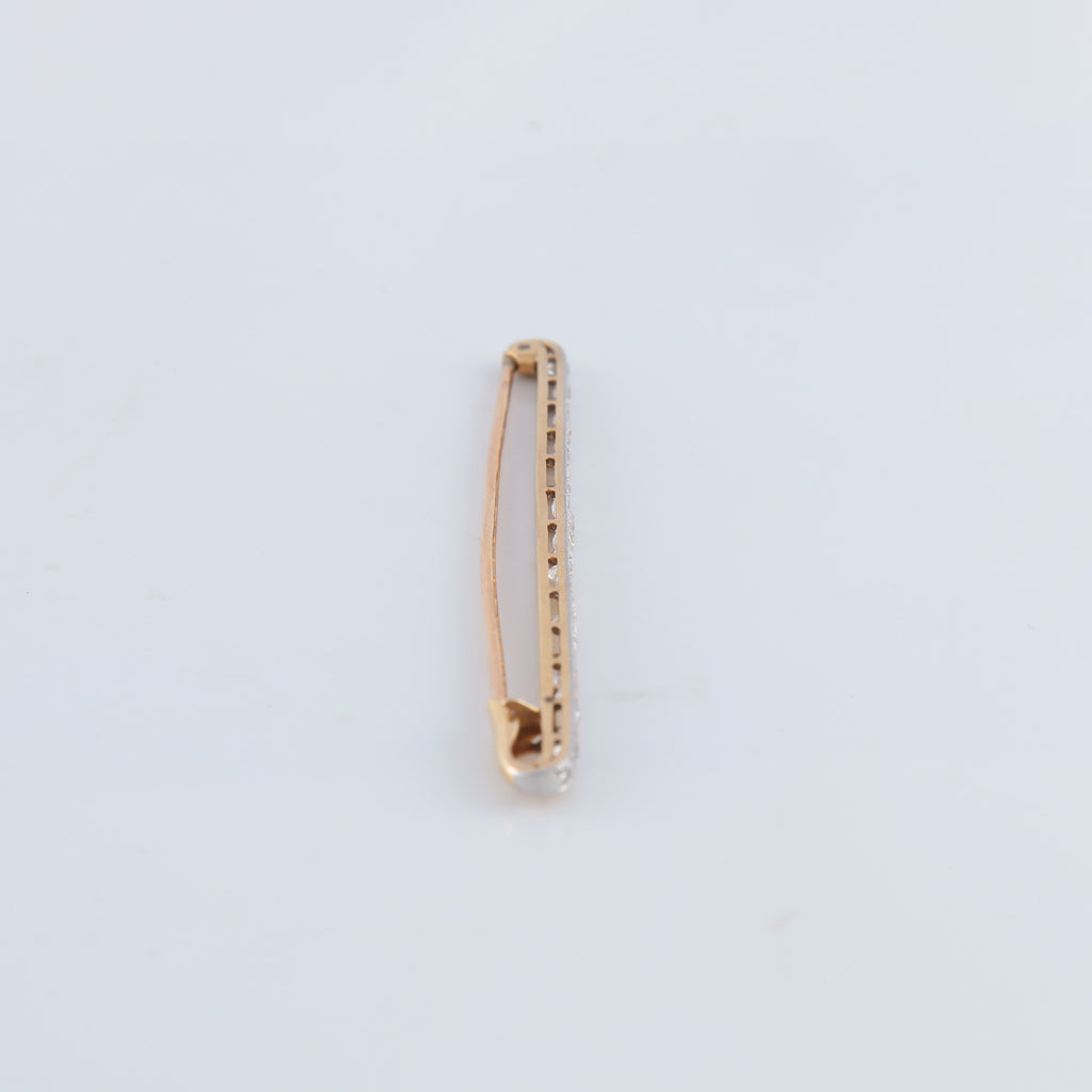 Broche Barrette en or et diamants