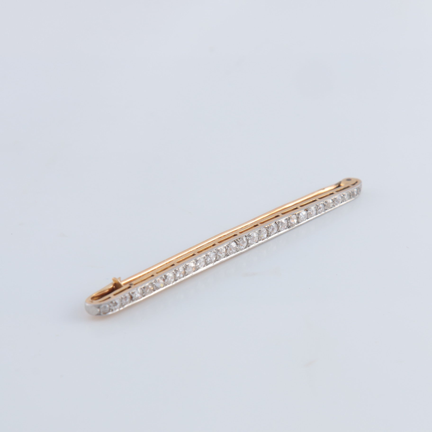 Broche Barrette en or et diamants
