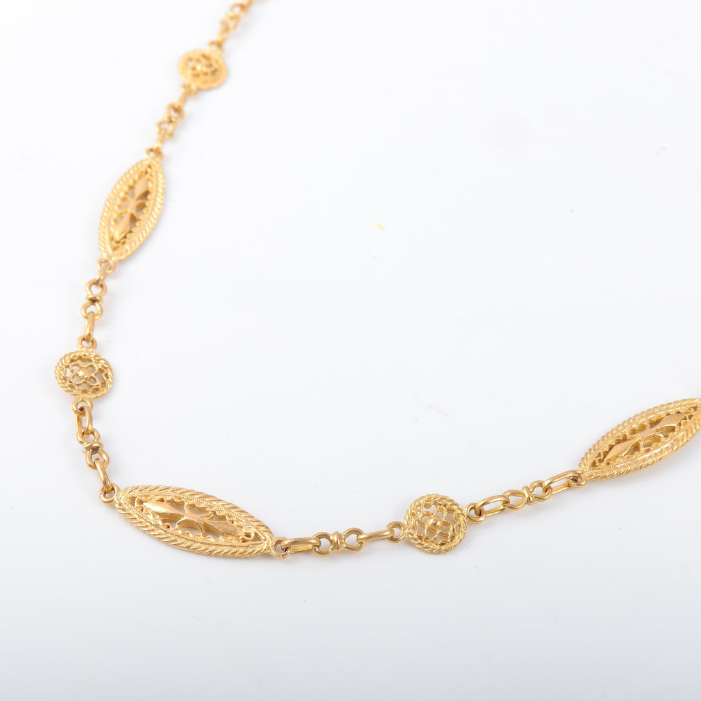 Chaine filigrane torsadée