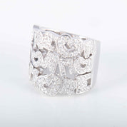 Bague Pasquale Bruni "Amore" or blanc et diamants