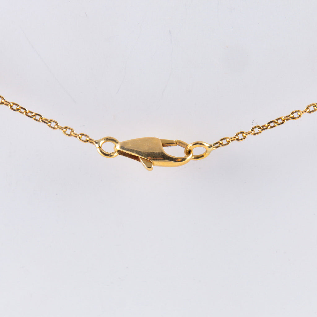 Collier Papillon or jaune et diamants