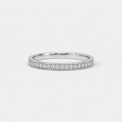 Alliance en or blanc et diamants – 0,40 carat
