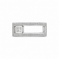 Bague diamant amovible en or blanc
