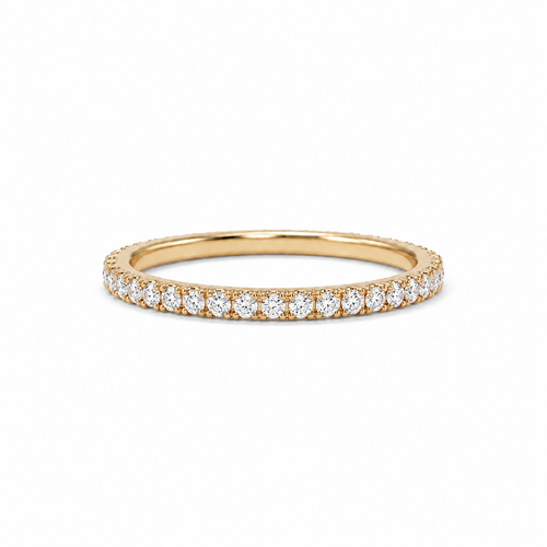 Alliance tour complet en or rose et diamants – 1,17 carat