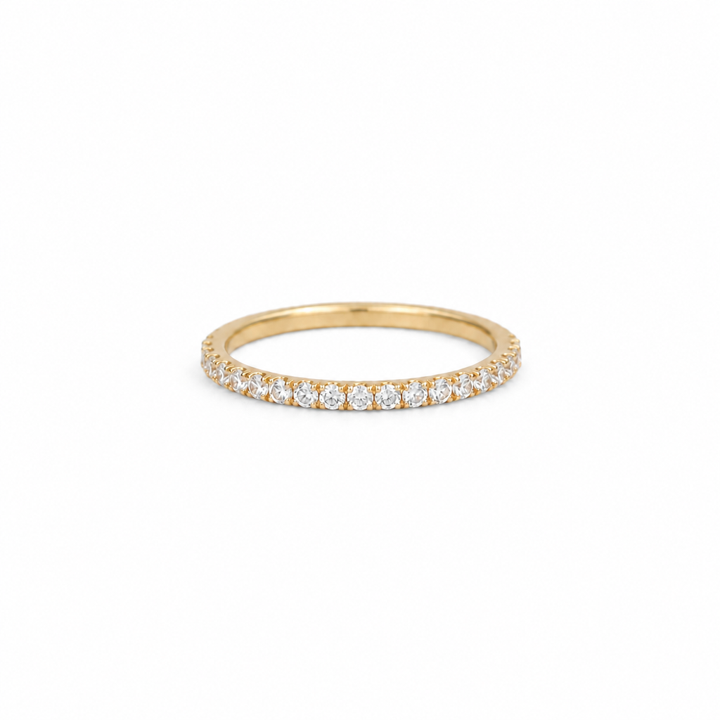 Alliance tour complet en or rose et diamants – 0,50 carat
