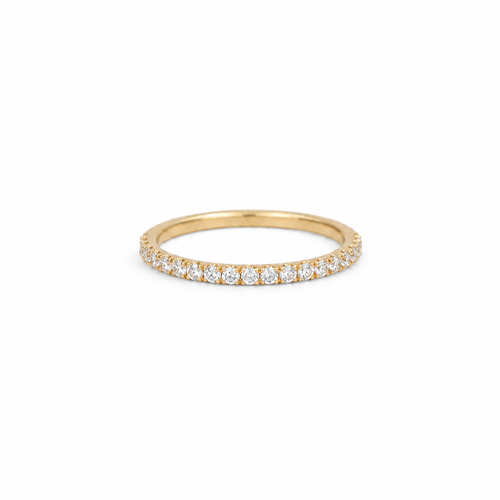 Alliance tour complet en or rose et diamants – 0,50 carat