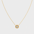 Collier goutte en or jaune et diamant – 0,42 carat