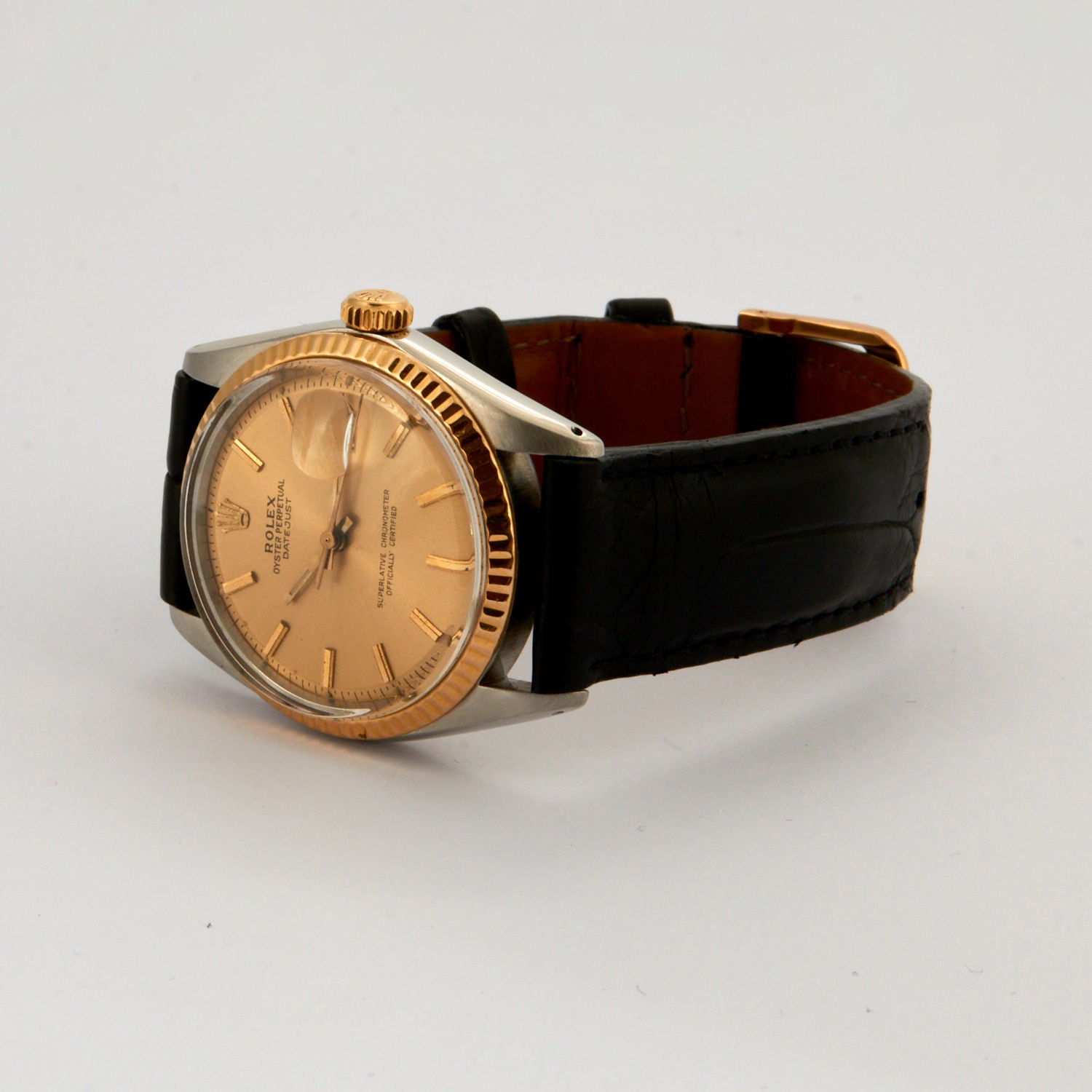 Montre ROLEX Datejust or et acier