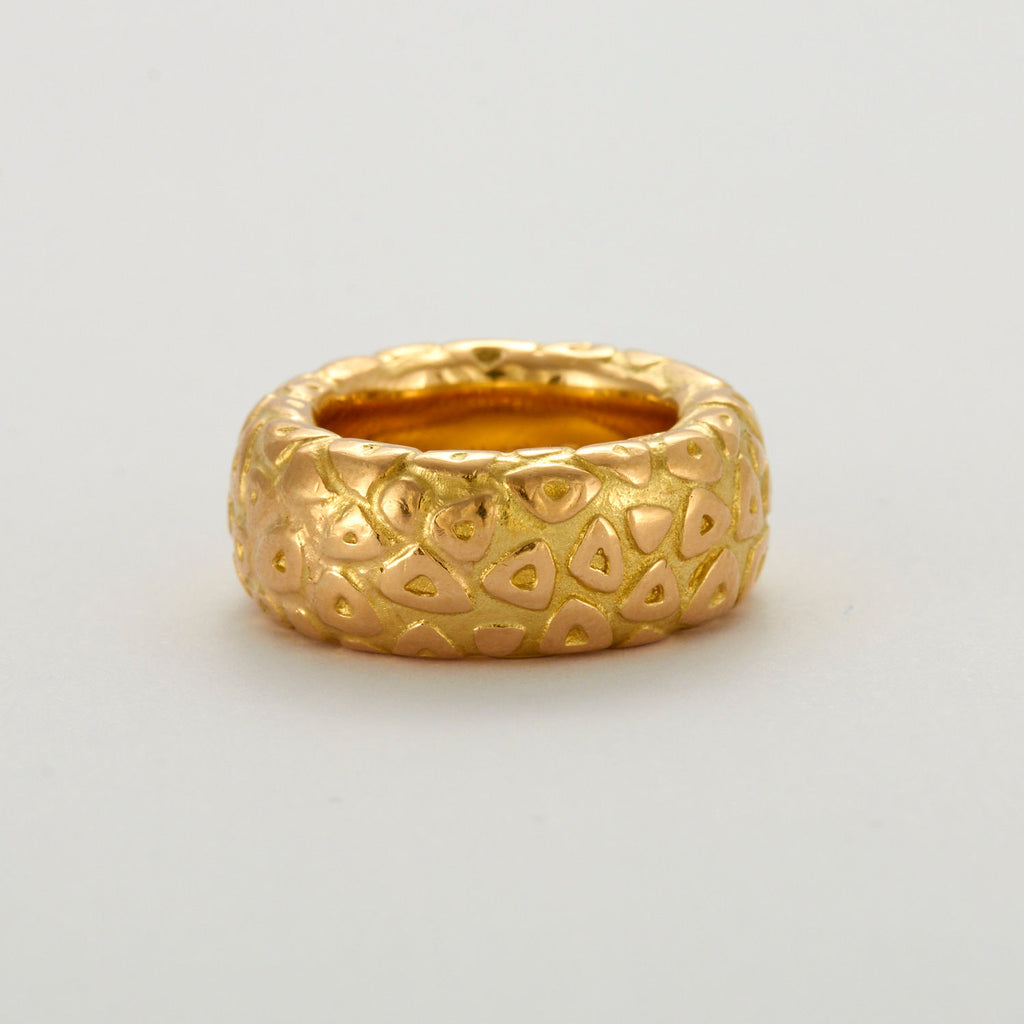 Bague Jonc CHAUMET Vintage en or jaune 18 carats.