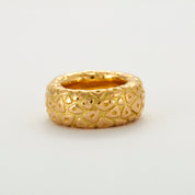 Bague Jonc CHAUMET Vintage en or jaune 18 carats.
