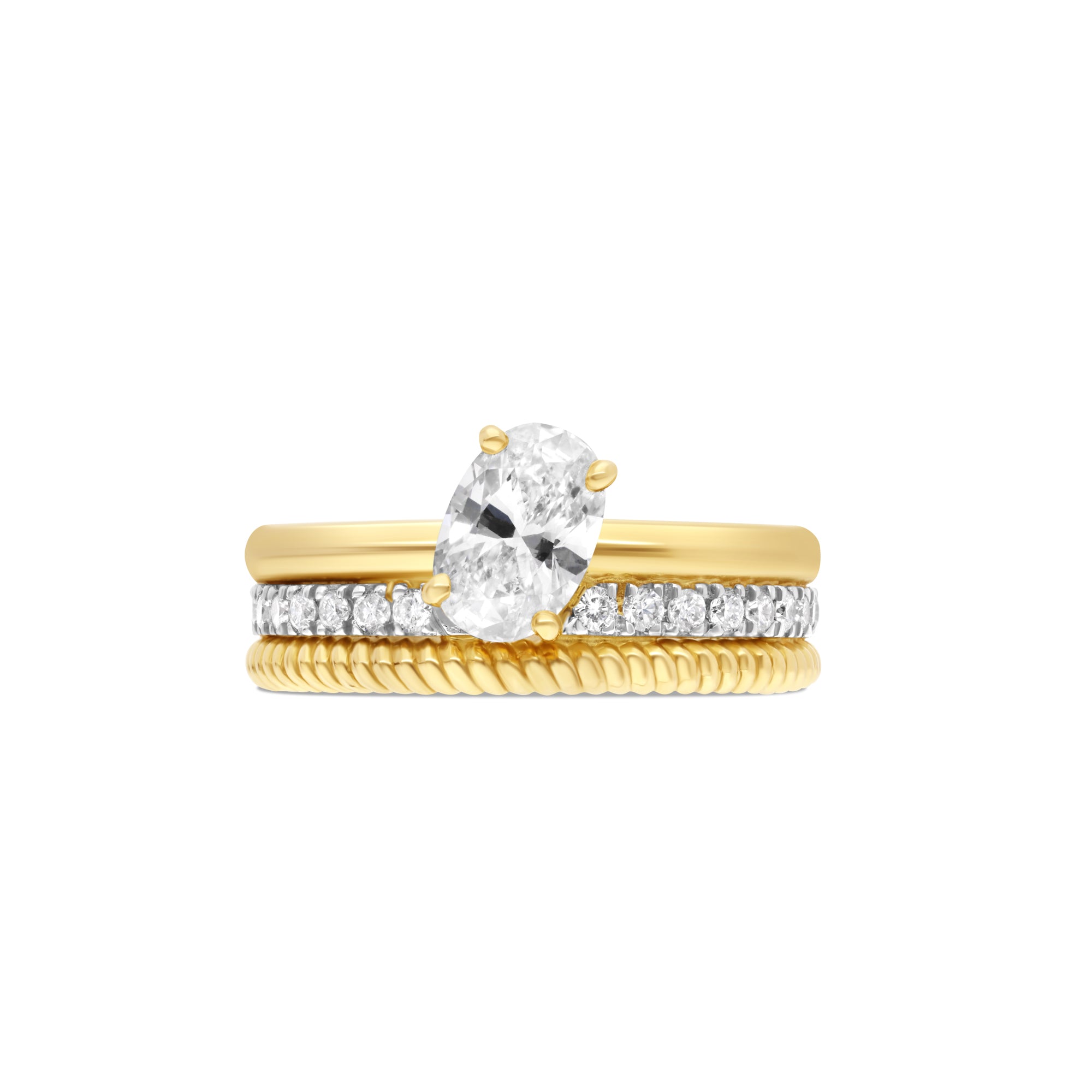 Bague Torsadée 3 rangs