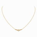 Collier Ailes petit model en or rose et diamants